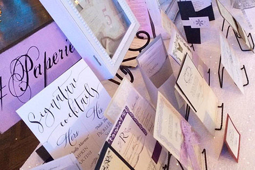 Invitations portfolio Something Borrowed Party Rentals Burlington Graham Elon Mebane 