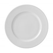 classic white dinner plate
